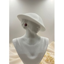 Lunarie Pembe Mor Işıltılı Yuvarlak Stud Küpe