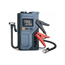 12000mah Akü Takviye Ve Lastik Şişirme Kompresörü 4 Ü 1 Arada Jump Starter, 150 Psı Dijital H