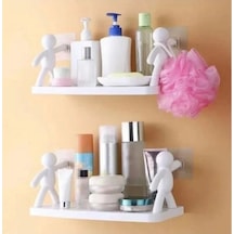 Baysa Bay1124 Plastik Yapışkanlı Raf 13.5x33 Cm Tekli Beyaz