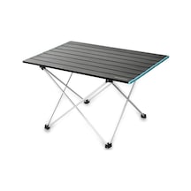 Alüminyum Katlanır Kamp Masası Piknik Yemek Pişirme Plajı Için Kare Masa S - Mavi