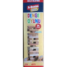 Denge Oyunu 54 Parça Jenga Ahşap