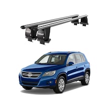 Royal Volkswagen Tiguan 2008-2011 Uyumlu Gri Ara Atkı Port Bagaj Tavan Barı