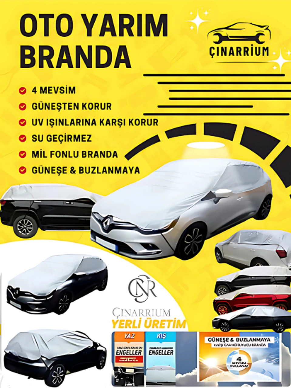 Suzukı Alto Uyumlu Oto,araba Brandası Miflonlu +akalite