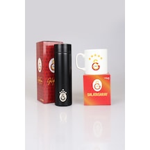 Dekomus Lisanslı Premıum Galatasaray 500 Ml Çelik Termos Ve 5 Yıldızlı Kupa Seti Çok Renkli
