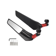 Yarasa Ayna Üniversal Alüminyum Düz 8-10mm/ters 10mm Kırmızı Motoparax Renk : Kırmızı