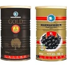 Marmarabirlik Gold XL Siyah Zeytin Teneke 800 G + Salamura 201-230 KB XL Siyah Zeytin Teneke 800 G