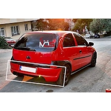 Opel Corsa C Makyajsız Kasa Arka Tampon Eki Çift Çıkış Fiberglass Boyasız