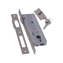 Kale 154 40 Mm Geniş Makaralı Silindirli Kilit Nikel Barel Ve 3 Anahtarlı