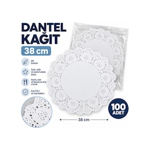 Dantel Kâğıt 38 Cm 100 Adet Dekoratif Pasta Ve Servis Altlığı - 920890396
