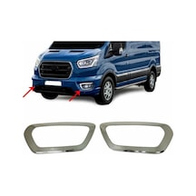 Ueskrom Ford Transit 2019 Sonrası Uyumlu Sis Farı Çerçevesi 2 Parça Paslanmaz Çelik