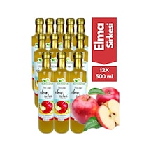 Elma Sirkesi 500 Ml 12'li Paket - Organik Doğal Fermantasyon