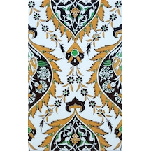 Armada Çini 25x40 Cm Sp 417 Sarı Göbekli Kütahya İznik Çini Karo