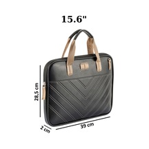 Ns Reliable Ns Macbook Air/pro 15.6 İnç Uyumlu Darbeye Karşı Korumalı Laptop Çantası - Suya Dayanıklı Tasarım Siyah