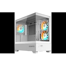 Gıgabyte Gb-c201pı Panoramık Gamıng Mıd-tower Pc Kasası Beyaz 360mm Sıvı Soğutucu Desteği
