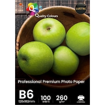 Qc B6 Fotoğraf Kağıdı 260 G Lustre 100 Yaprak 128X182Mm
