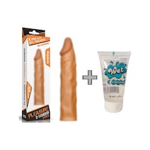 Truva Shop X-Tender  5 CM Dolgulu Realistik Penis Kılıfı + Jel Kaydırıcı