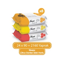 Sleepy Citrus Garden Islak Bebek Havlusu 24 x 90 (2160 Yaprak)
