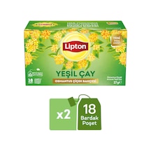 Lipton Osmantus Çiçek Bahçesi Aromalı Yeşil Çay 18li X 2 Adet