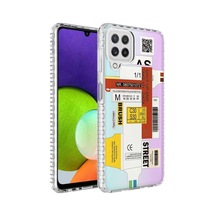 Galaxy M12 Kilif Airbag Kenarli Renkli Desenli Elegans Silikon 562303009