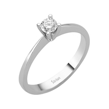 Sirius D Renk 0,24 Karat Pırlanta Tektaş Yüzük 0804R0148