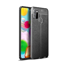 Galaxy A21S Deri Desenli Kamera Çikintili Ultra Koruma Kilif 230315003 - Kampanya-Renk / Nano Ekran Koruyucu(+25)-Siyah