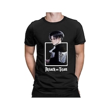 Noıssey Kırmızı Etiket Gala Titan Anime T-shirt Erkekler Model770 17121 Siyah