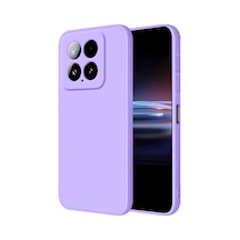 Xiaomi Mi 14t Pro Uyumlu Kılıf Nano İçi Kadife Silikon - Lila