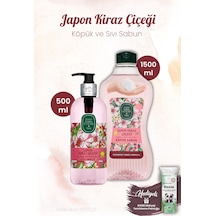 Japon Kiraz Çiçeği Sıvı 500 Ml Ve Köpük Sabun 1500 Ml, Rosıe