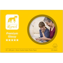 Rovi Premium Parlak Fotoğraf Kağıdı 300Gsm 50Yp A5