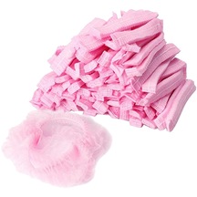 Suntek 100 Parça Tek Kullanımlık Saç Baş Örtüsü Net Pembe