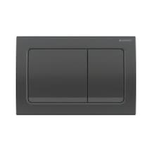 Geberit Alpha30 115.055.qc.1 Kumanda Paneli, Çift Basmalı, Siyah Krom Renkli
