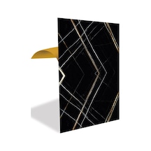 Tink Kendinden Yapışkanlı Siyah Asorti Desenli Pvc Panel 41x62 Cm