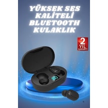 Kulaklık - 522 - Dijital Göstergeli Bluetooth Bağlantılı Kablosuz Kulak İçi Mikrofonlu - Matxzngz - Dokunmatik Kontrol