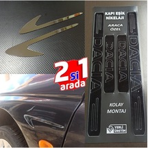 Dacia Logan Kapı Eşiği Set + Çamurluk Vent Krom Görsel