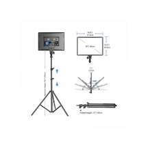 Pdx Plus,sl-288a Soft Light Video Fotoğraf Soft Işık,2 Metre Döküm Ayaklı
