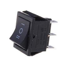 Tenfowee Kcd4 Çift Yönlü Kaya Anahtarı - 6 Pinli, 16a/250v Ac, Siyah Anahtar