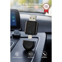 Özel Seri Mini Araç Multimedya Dönüştürücü Adaptör Tab06 2ın1 Seyahat Çözüm Diğer