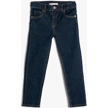 Koton Kot Pantolon Dar Paça Pamuklu - Skinny Jean Dark Indıgo 4skb40022td 4SKB40022TDDIN Koyu İndigo