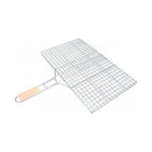 Orta Boy Mangal Izgarası - 40x30 Cm - Ahşap Saplı