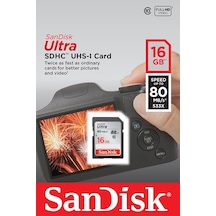Sandisk Ultra SDSDUNC-016G-GN6IN 16 GB SDHC Class 10 UHS-I Hafıza Kartı