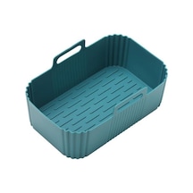 Mavi Hava Fritözleri Pot Güvenli Pişirme Yeniden Kullanılabilir Gıda Sınıfı Düz Renk Astar Mutfak Eşyaları Mavi