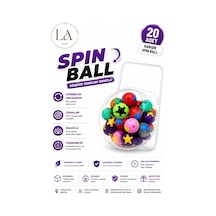 Spin Ball 20 Adet Karışık Renk Fidget Rahatlatıcı Topu Seti Dönebilen Masaüstü Odaklanma Ve Rahatlama Oyuncağı