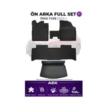 Togg T10x 2023+ 5d Karbon Paspas Takımı +3d Pvc Bagaj Havuzu Set