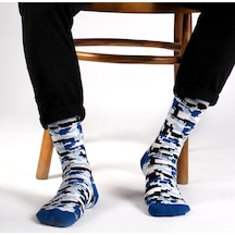 Ozzy Socks Camou Desenli Çorap Mavi