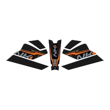 GP Kompozit  CF Moto 250 NK 2023-2024 Uyumlu Tank Pad Seti Turuncu