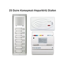 25 Daire Konuşmalı Hoparlörlü Diafon