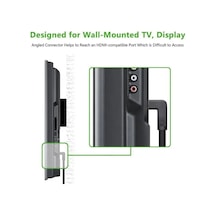 Px-4667 Hdmi Dişi Erkek Uzatma, 1 Metre 90 Derece Hdmı Uzatma Kablosu Hdmı Uzatma, L Tip Hdmı Uzatma, 1 Metre Hdmı Uzatma