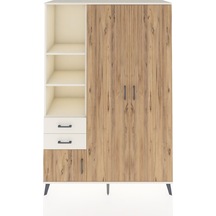 Hyperion Dolap 5 Raflı 2 Çekmeceli Tek Askılı 132x44x195 Ayta... Aytaşı