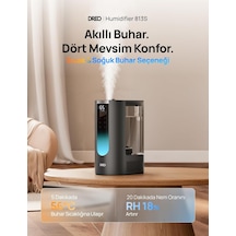 6l Akıllı Nemlendirici Büyük Oda 600ft², 80 Saat Çalışma Süresi Süper Boyutlu Sıcak Ve Soğuk Sisli Nemlendiriciler Yatak Odası Bebek, 28db Sessiz Hava Nemlendiricisi Bitkiler, Ev, Tüm Ev İçin