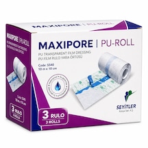 Maxıpore Pu-roll Şeffaf Su Geçirmez Yara Örtüsü 10m 10cm 3 Rulo